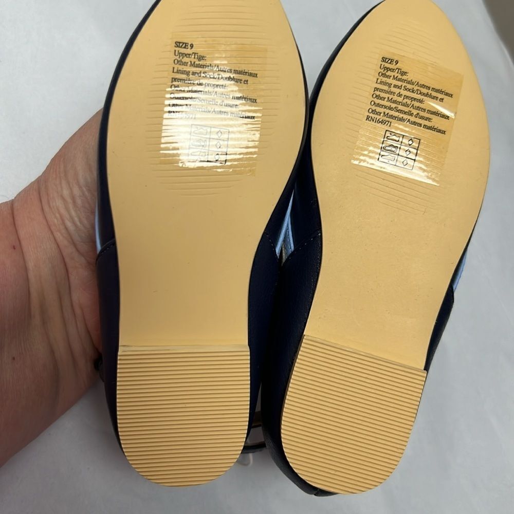 Janie and Jack 100046520 Girl Merchant Marine Bow Strap Ballet Flat size 9 NWT - Picture 7 of 9